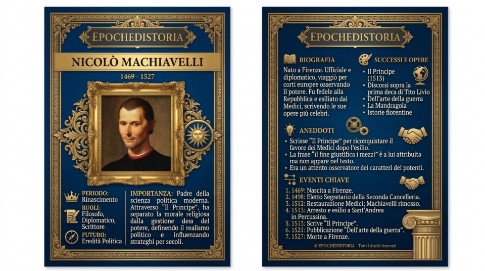 Card storica di Nicolaus Copernico: vita e opere del Rinascimento - Epoche di Storia