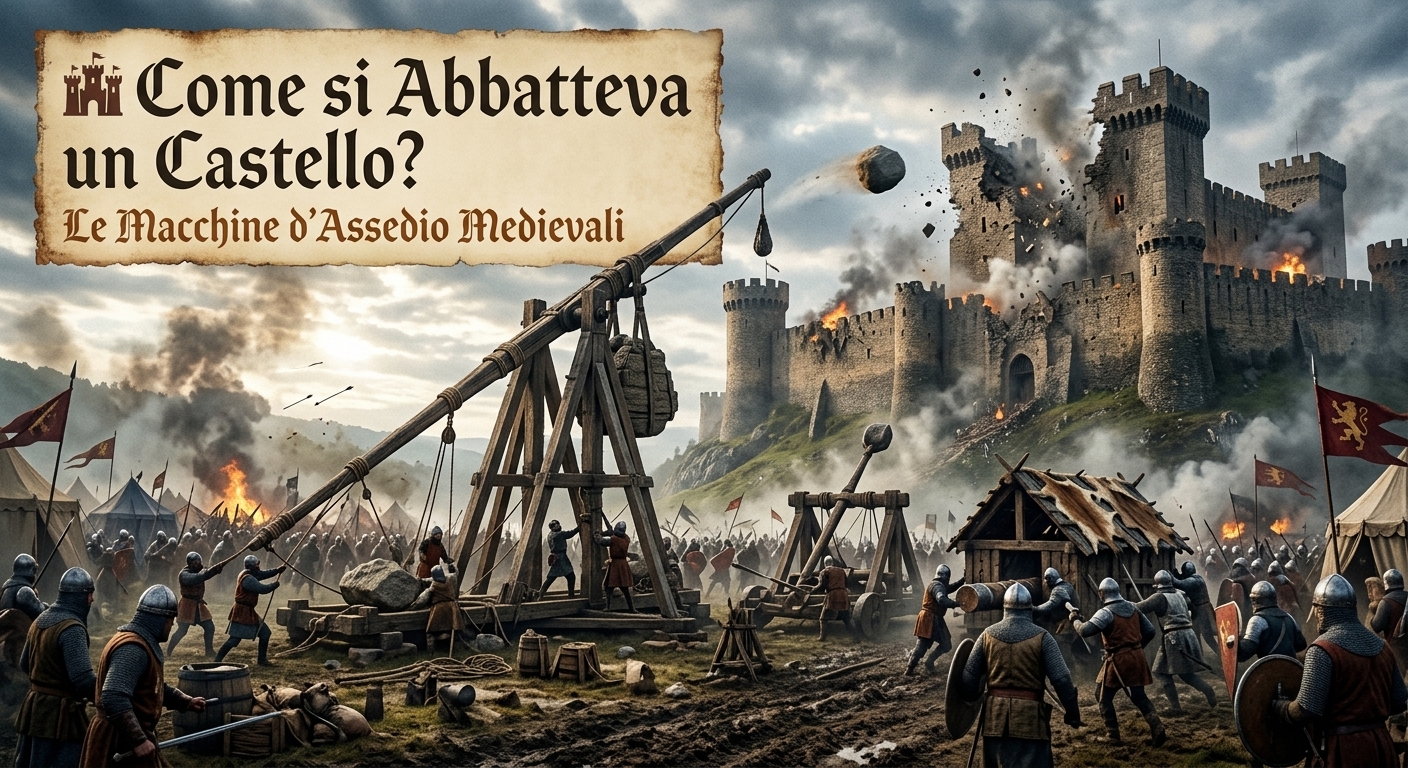 immagine ai su come si abbattteva un castello medievale - epochedistoria
