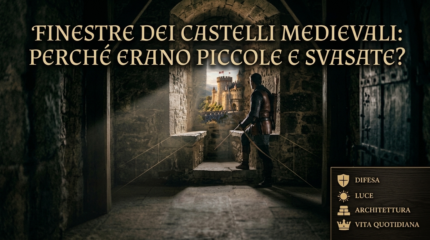 immagine ai sulle finestre dei castelli medievali - epochedistoria